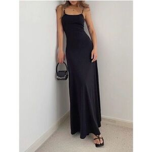 Commense Black Maxi Dress
